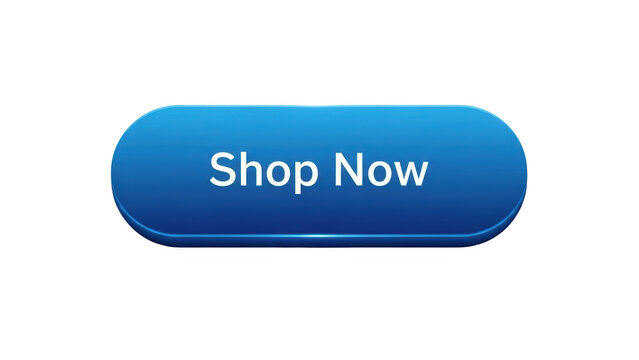 A sleek blue button with white text reading Shop Now on a plain background