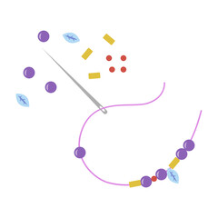 Vector graphics icon for Bracelet making