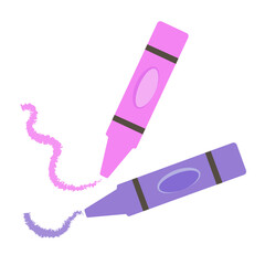 Vector graphics icon for Crayons