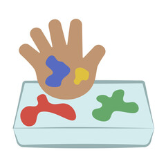 Vector graphics icon for Hand paint