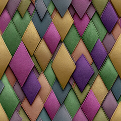 Colorful diamond pattern