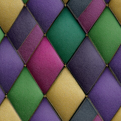 Colorful diamond pattern