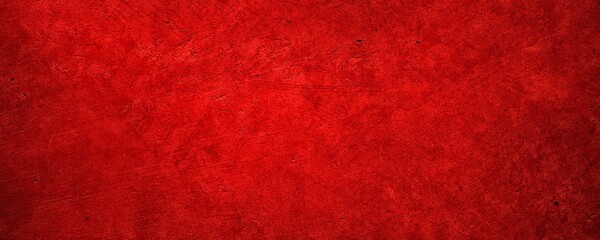 Rich red textured background featuring a grunge distressed surface for graphic design and festive co