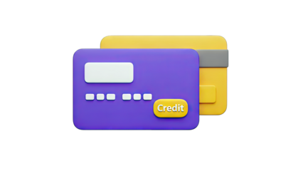 3D Rendered Credit Cards: Finance and Payment Concept
