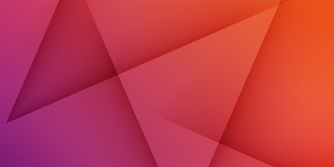 Abstract Warm Gradient Geometric Background with Overlapping Layers. Modern creative trendy design in vector EPS 10