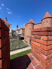 The Warsaw Barbican medieval fortifications