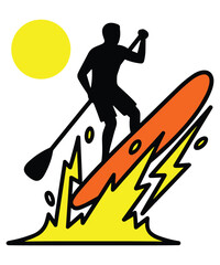 Extreme Rafting Hiking Paddle Life Jacket Helmet Wetsuit Drysuit Compass Leisure Outdoor River Rock Nature Graphic Design. © MdRakibul