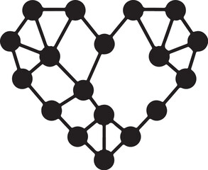 50 Love Bond Heart Icons Vector Bundle