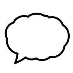 Fototapeta premium Empty Speech Bubble with Jagged Edges