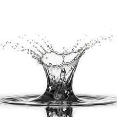 Dynamic water splash freezing in time