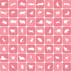 cat Illustration, Cartoon, pettern, doodle, icon
