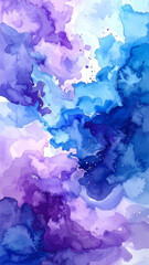 splash blend of blue and purple hues, artistic 