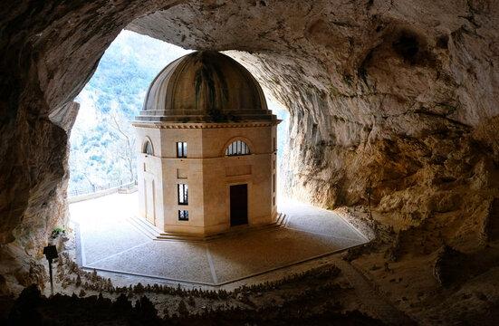 Valadier temple at Genga in  Italy.