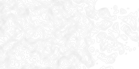 Black and white lines seamless Topographic map patterns, topography line map. Vintage outdoors style. The stylized height of the topographic map contour in lines and contours isolated on transparent. © armans