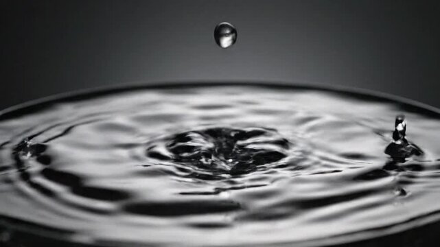 Facial Toner Splashing on Glass - Horizontal 16:9 Product Shot