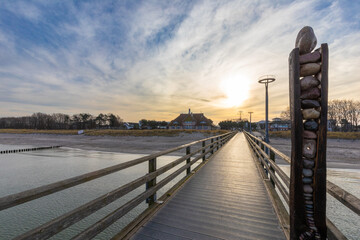 Im Dezember auf der Seebr&uuml;cke in Zingst.