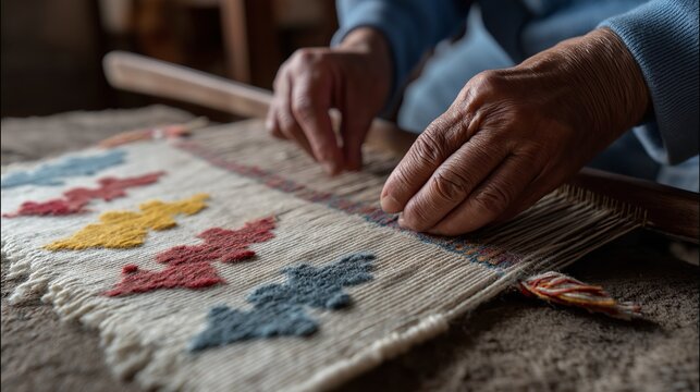 Weaving Using Wool