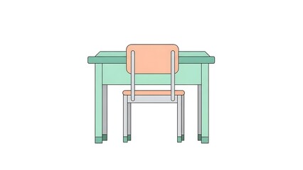 Fototapeta premium red and green chairs