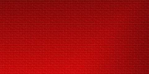 Fototapeta premium Red brick wall background. Brick wall background. Red pattern grainy concrete wall stone texture background.