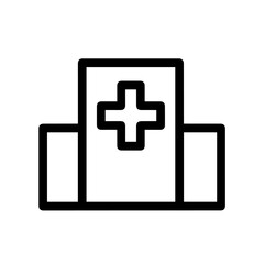 Obraz premium Medical symbol on building