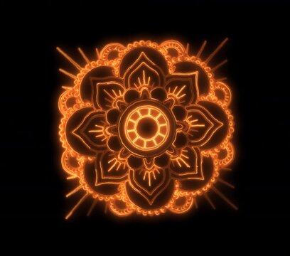 Glowing magical symbols and ancient runes forming a mysterious energy pattern in a dark cinematic atmosphere. Ideal for fantasy films, witchcraft themes, spell effects, occult visuals, mystical ritual