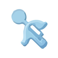 Obraz premium A unique, stylized icon embodies modern web navigation, its design hinting at cursor actions like hovering, clicking, and directional control, and also hinting direction of move with this design.