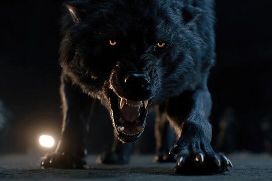 Fenrir Norse Mythology Giant Wolf of Ragnarok Breaking Free
