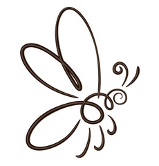 Symbol of a wild stylized bee.