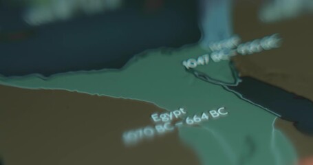 Map of Egypt since 6000 BC