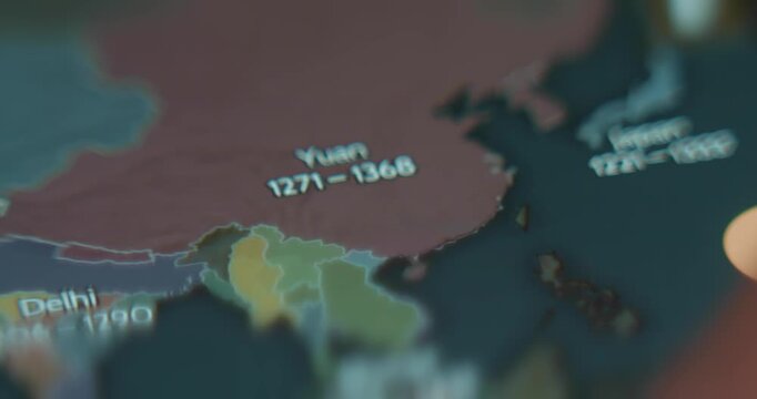 The development of Chinese civilization since year 897 BC, timelapse