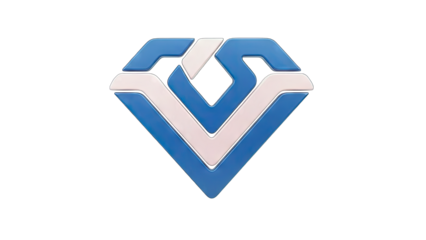 Abstract Diamond Logo Design on White Background