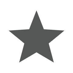 Obraz premium Gray star icon on white background