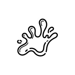 Obraz premium hand print vector illustration