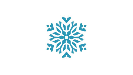 Elegant Snowflake Design Isolated