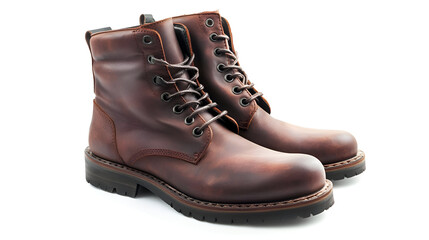 brown leather boots