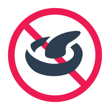 No spicy food sign, no sambal sign, gak pakai sambal, bahaya makanan pedas, gak pakai sambal, flat vector illustration