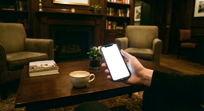 A man and woman sit at a cafe table reading a book together while holding a hot beverage mug near a laptop in a modern office interior - Powered by Adobe