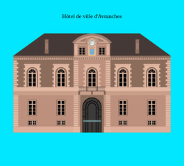 H&ocirc;tel de ville d'Avranches, France