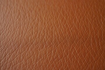 Fototapeta premium Close up texture of brown leather with subtle embossing
