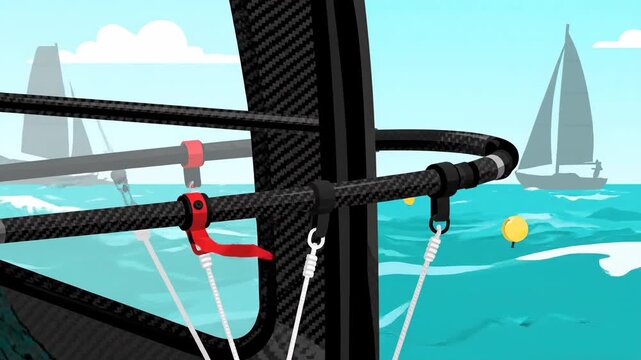 Extreme Carbon Fiber Sailing Rigging Animation Explainer