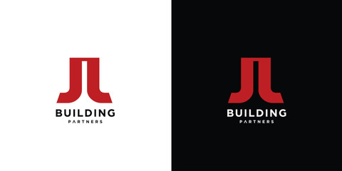 Unique and strong JL letter logo design