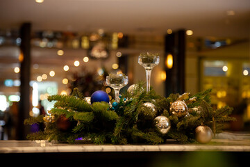 Christmas bushes are used for decoration during the end-of-year festivities, to celebrate and symbolize the arrival of winter.