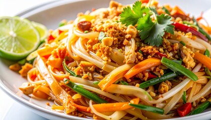 Delicious Thai Street Food Noodle.