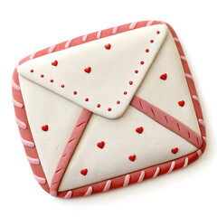 Cute Patterned Envelope Clay Icon