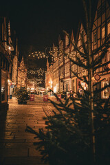 Obraz premium a Christmas markt in a small town