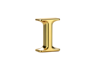 golden font letter