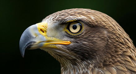 Fototapeta premium Close Up Portrait of Eagle Head End of Beak and Eye