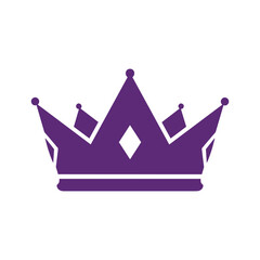 Purple Crown Icon Symbol Royalty © Alamgir