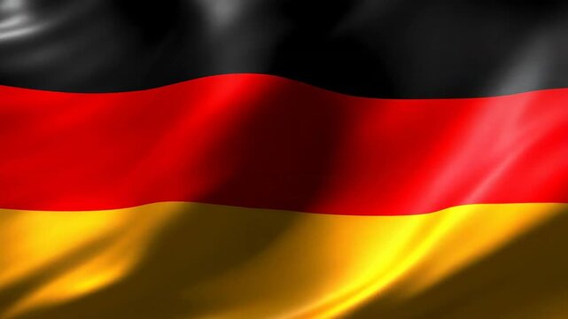 German flag waves in wind capturing national pride and movement