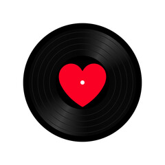 romantic music. love songs. vector illustration